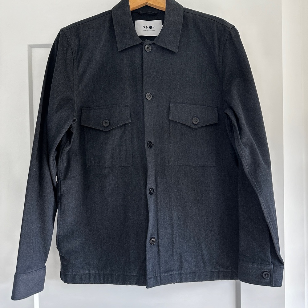 NN07 Pete Shirt Jacket - Navy - Size Small